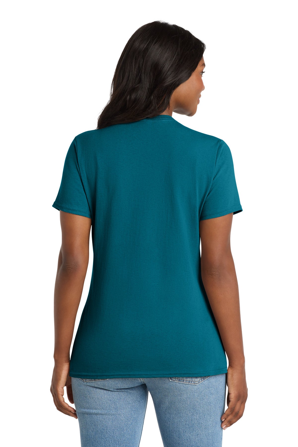 Port & Co Women's Core Cotton V-Neck Tee. LPC54V