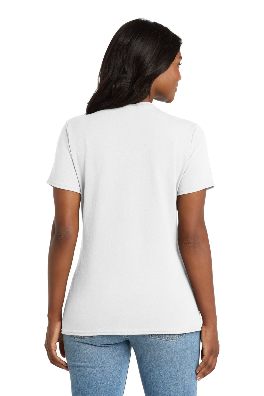 Port & Co Women's Core Cotton V-Neck Tee. LPC54V