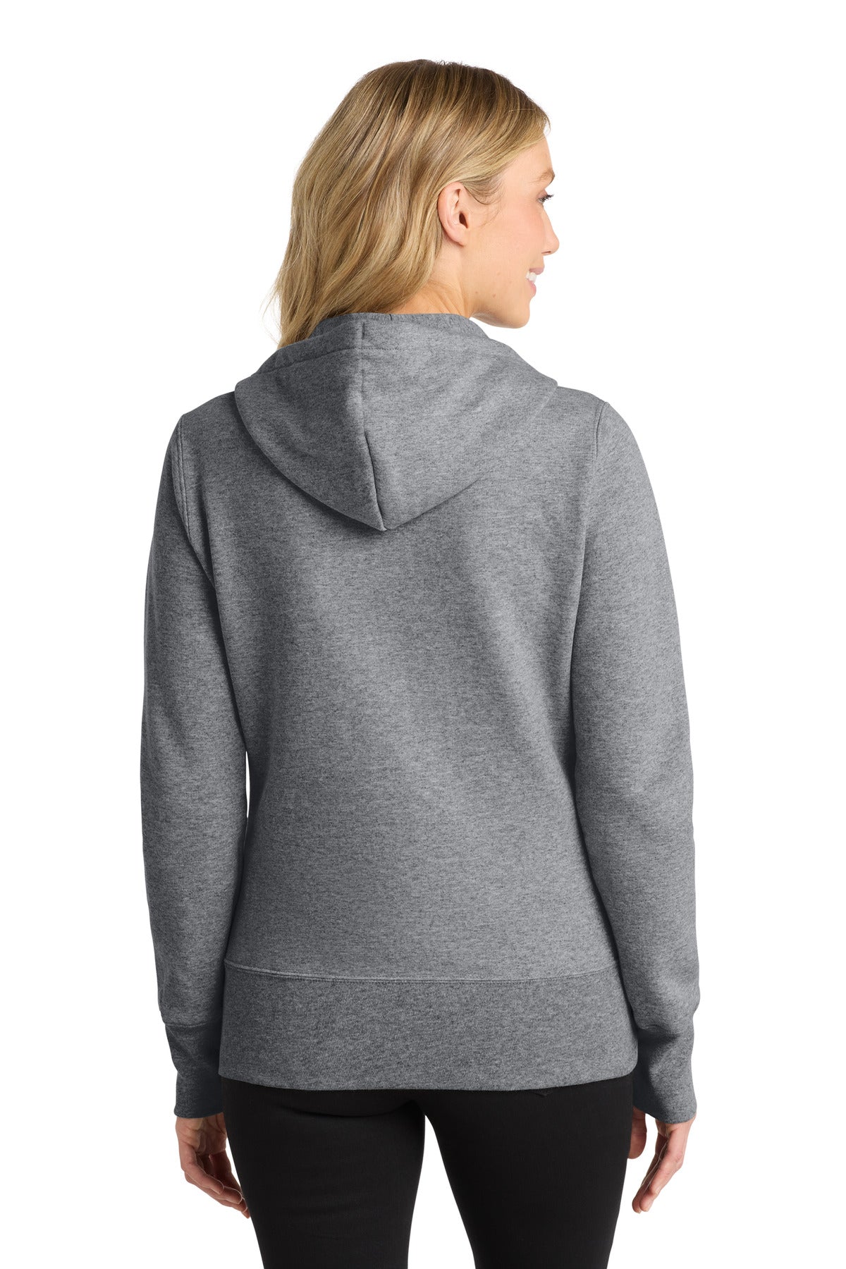 Port & Co Women's Core Fleece Full-Zip Hooded Sweatshirt. LPC78ZH