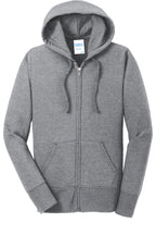 Port & Co Women's Core Fleece Full-Zip Hooded Sweatshirt. LPC78ZH
