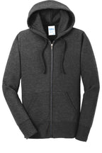 Port & Co Women's Core Fleece Full-Zip Hooded Sweatshirt. LPC78ZH