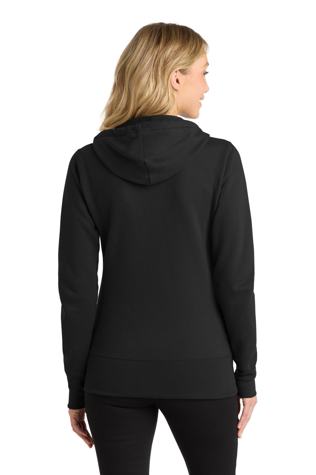 Port & Co Women's Core Fleece Full-Zip Hooded Sweatshirt. LPC78ZH