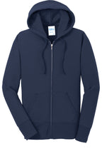 Port & Co Women's Core Fleece Full-Zip Hooded Sweatshirt. LPC78ZH