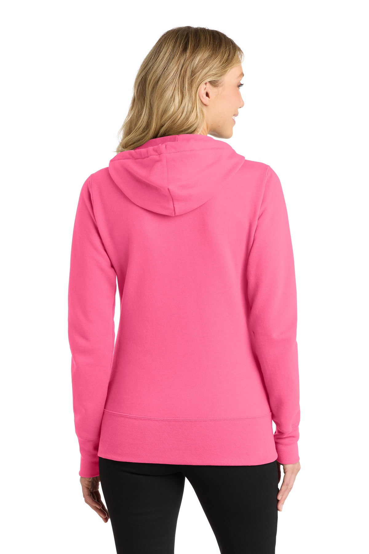 Port & Co Women's Core Fleece Full-Zip Hooded Sweatshirt. LPC78ZH