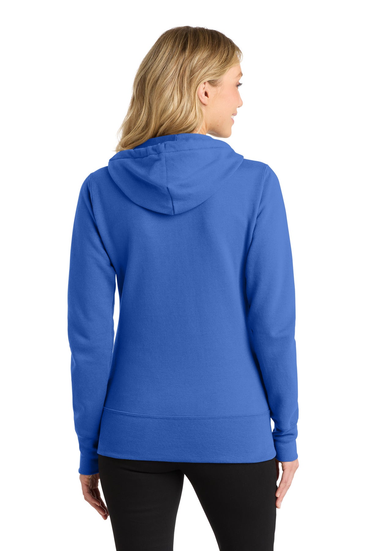 Port & Co Women's Core Fleece Full-Zip Hooded Sweatshirt. LPC78ZH