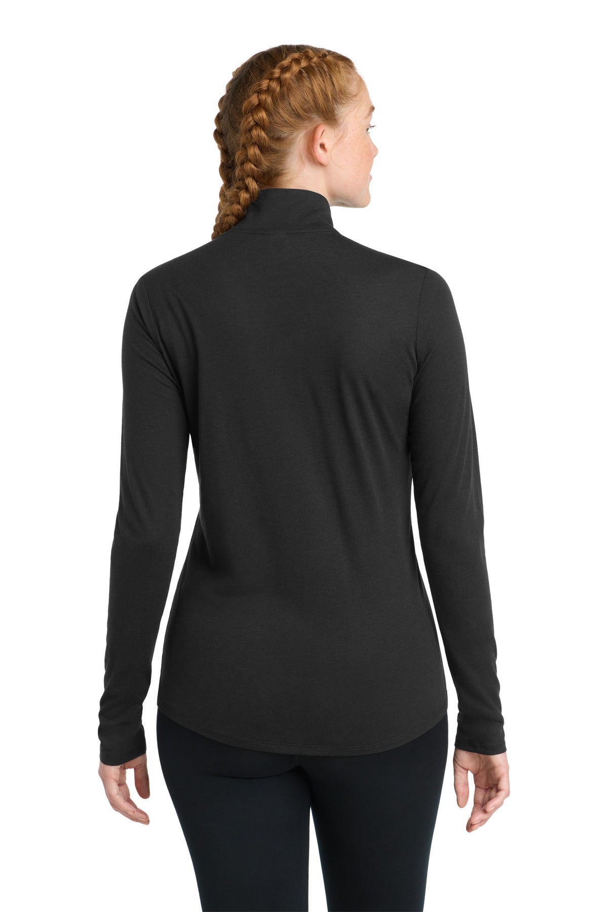 Sport-Tek  Women's PosiCharge  Tri-Blend Wicking 1/4-Zip Pullover. LST407
