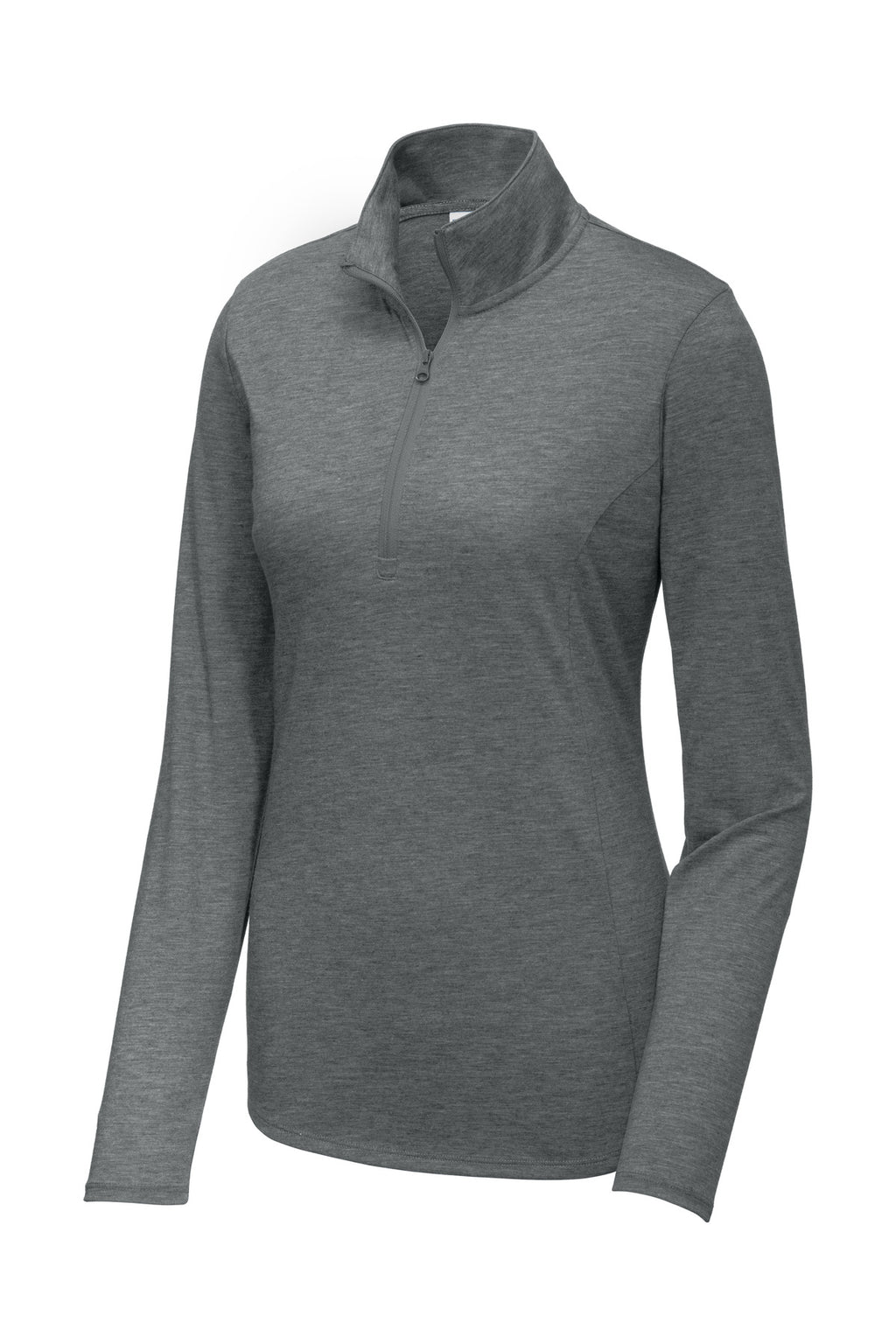 Sport-Tek  Women's PosiCharge  Tri-Blend Wicking 1/4-Zip Pullover. LST407