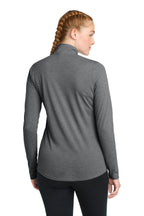 Sport-Tek  Women's PosiCharge  Tri-Blend Wicking 1/4-Zip Pullover. LST407