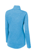 Sport-Tek  Women's PosiCharge  Tri-Blend Wicking 1/4-Zip Pullover. LST407