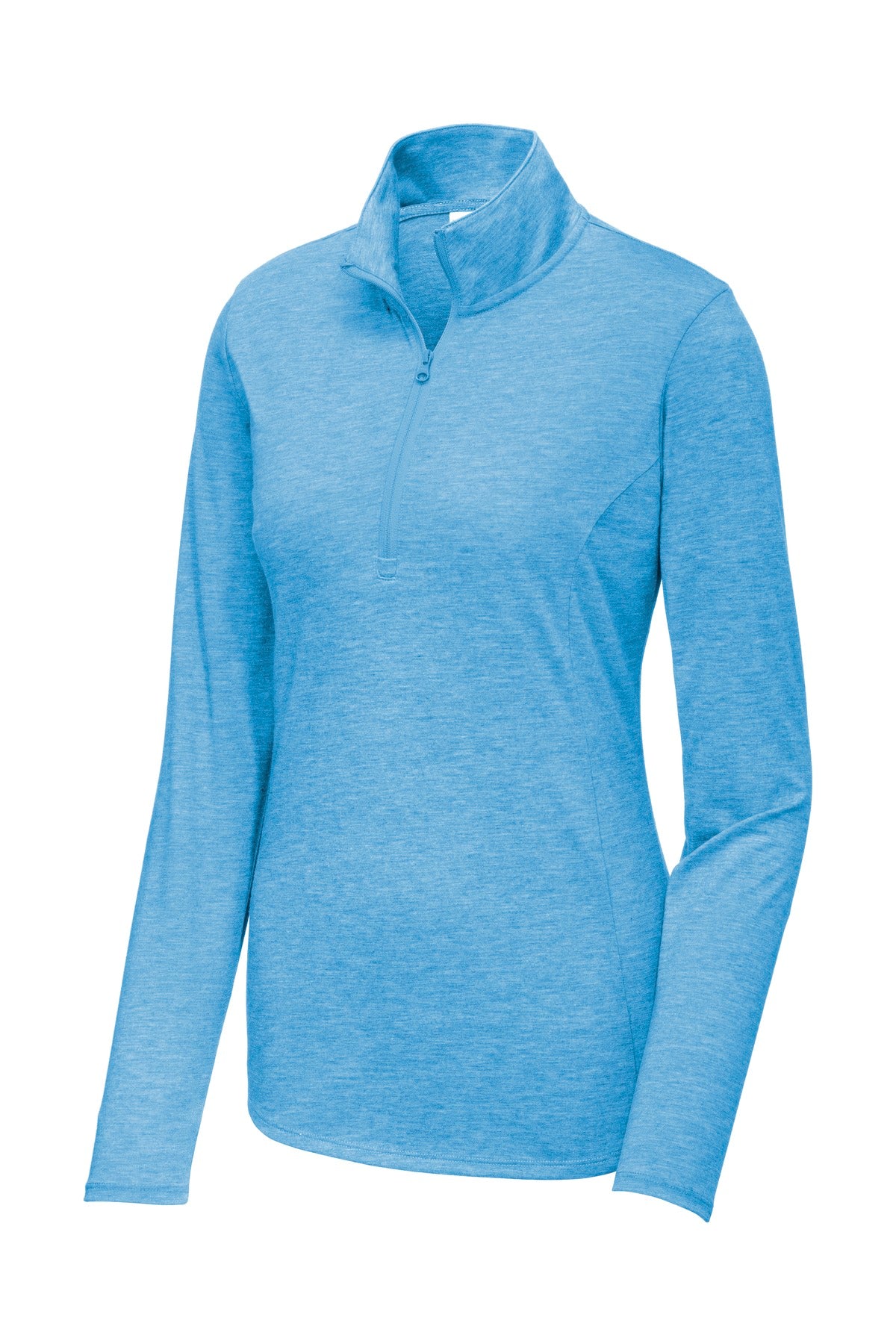 Sport-Tek  Women's PosiCharge  Tri-Blend Wicking 1/4-Zip Pullover. LST407
