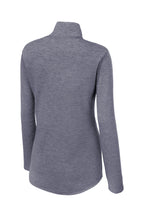 Sport-Tek  Women's PosiCharge  Tri-Blend Wicking 1/4-Zip Pullover. LST407