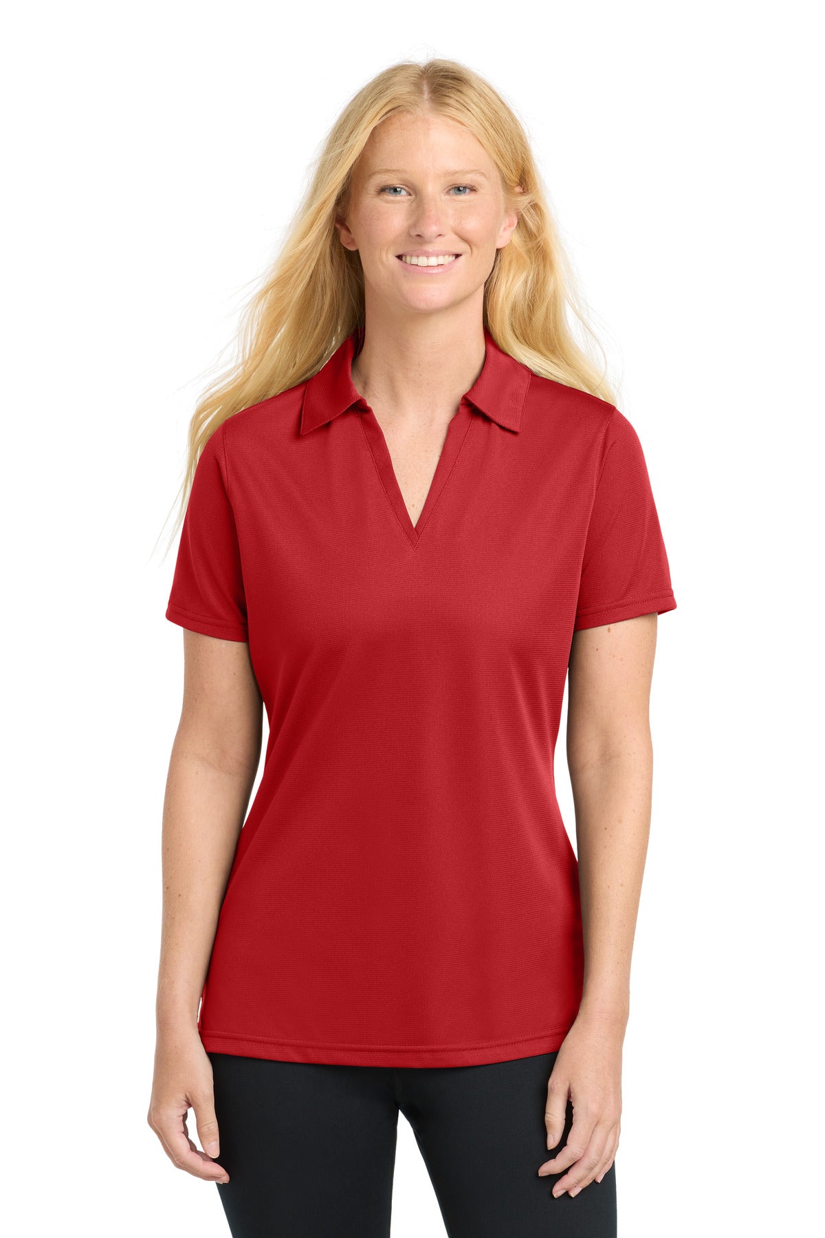 Sport-Tek Women's PosiCharge Active Textured Polo. LST690