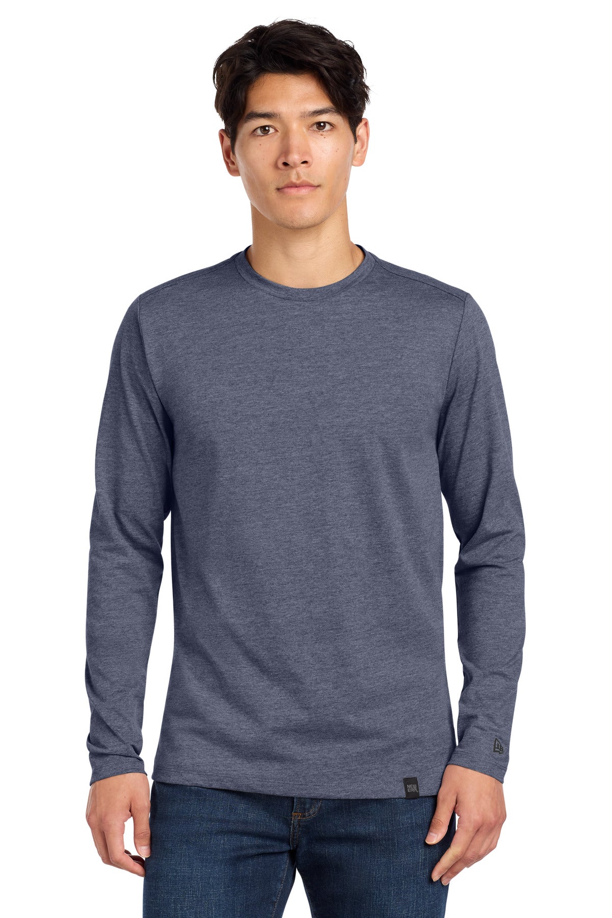 New Era  Heritage Blend Long Sleeve Crew Tee. NEA102