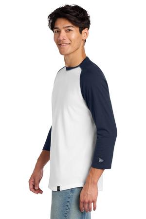 New Era  Heritage Blend 3/4-Sleeve Baseball Raglan Tee. NEA104