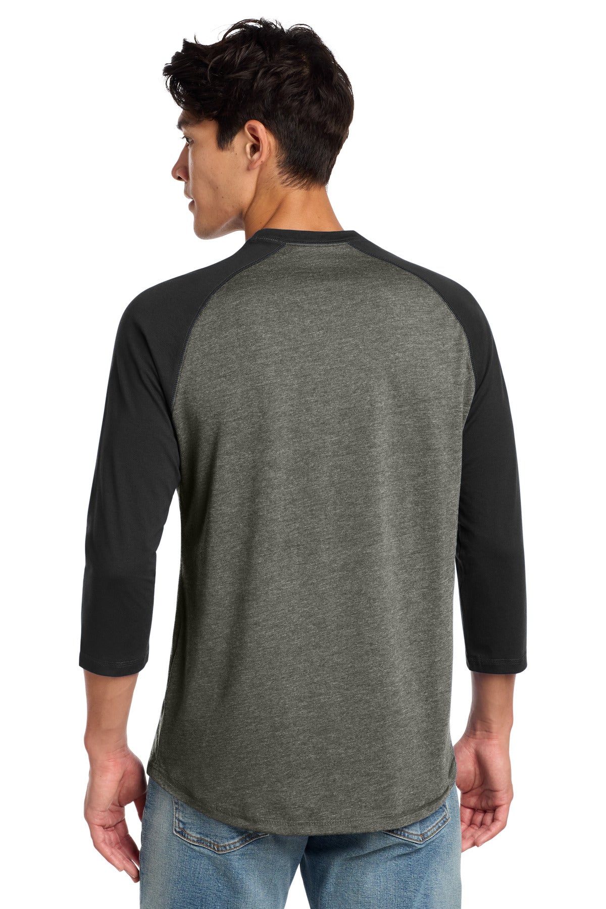 New Era  Heritage Blend 3/4-Sleeve Baseball Raglan Tee. NEA104