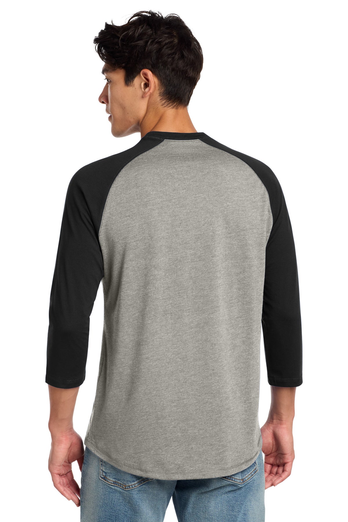 New Era  Heritage Blend 3/4-Sleeve Baseball Raglan Tee. NEA104