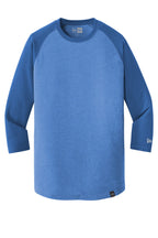 New Era  Heritage Blend 3/4-Sleeve Baseball Raglan Tee. NEA104