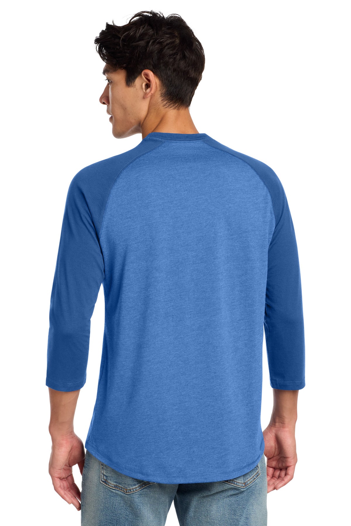 New Era  Heritage Blend 3/4-Sleeve Baseball Raglan Tee. NEA104