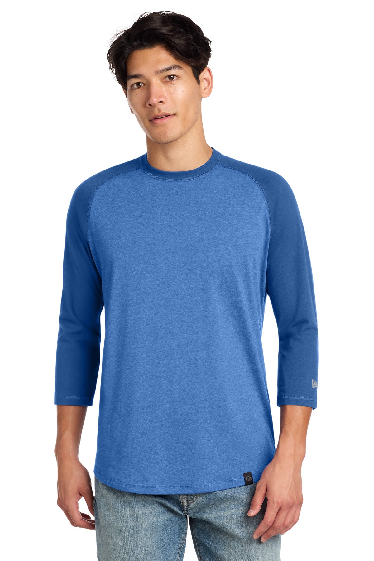 New Era  Heritage Blend 3/4-Sleeve Baseball Raglan Tee. NEA104