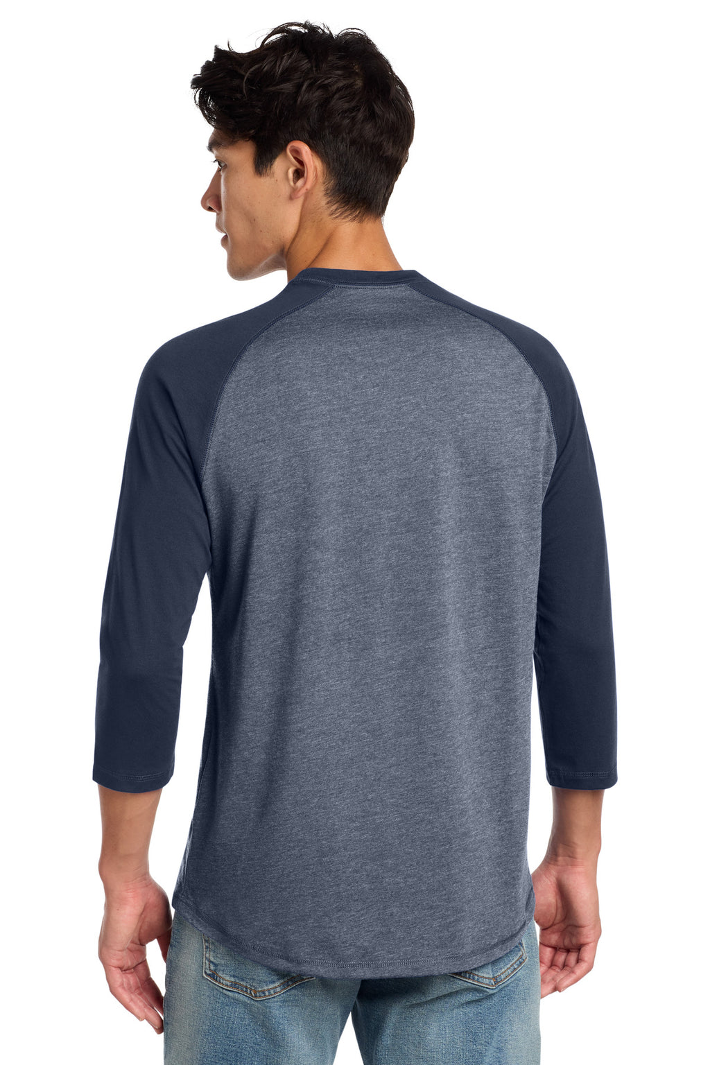 New Era  Heritage Blend 3/4-Sleeve Baseball Raglan Tee. NEA104