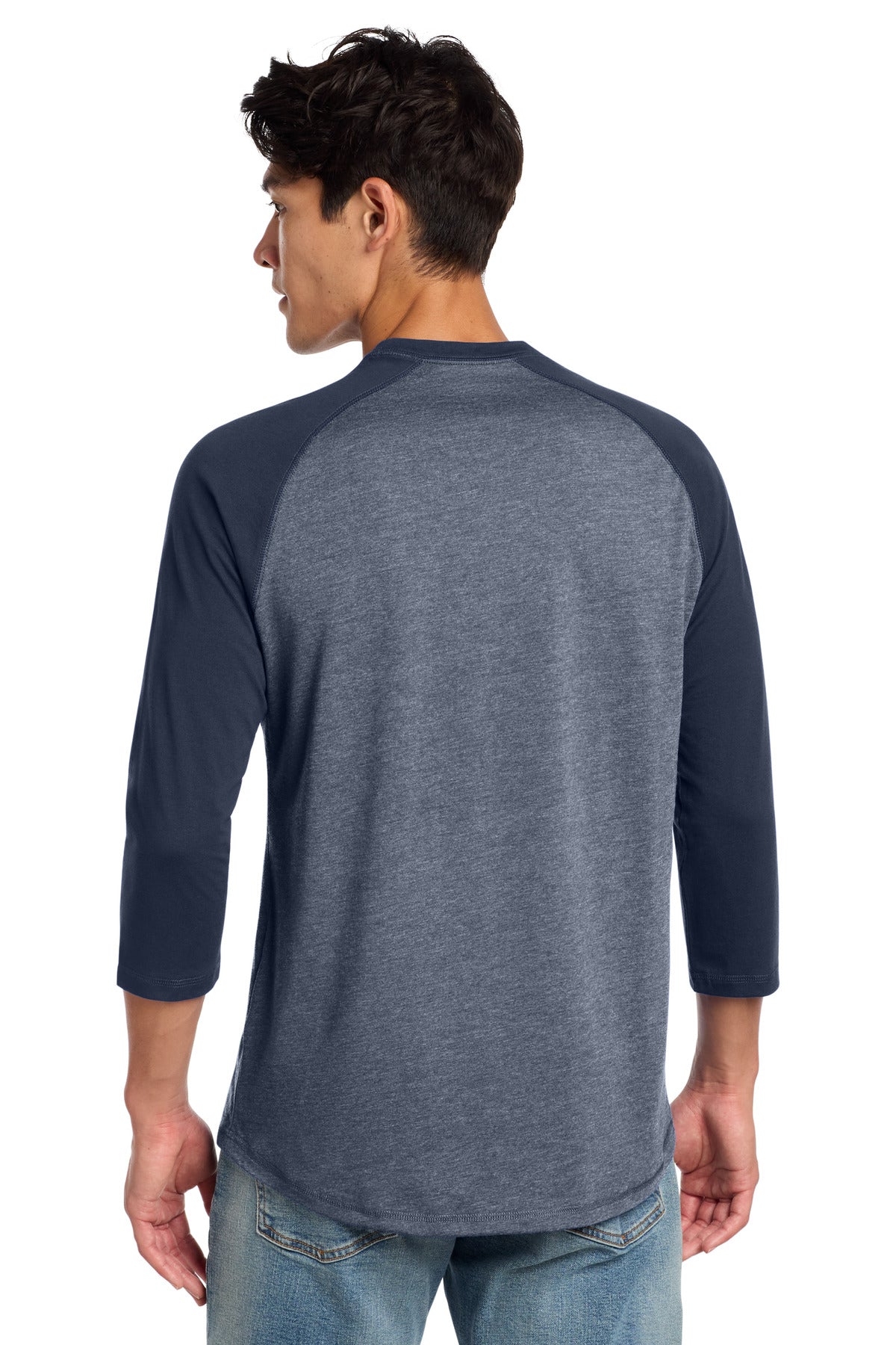 New Era  Heritage Blend 3/4-Sleeve Baseball Raglan Tee. NEA104