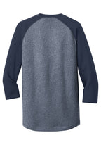 New Era  Heritage Blend 3/4-Sleeve Baseball Raglan Tee. NEA104