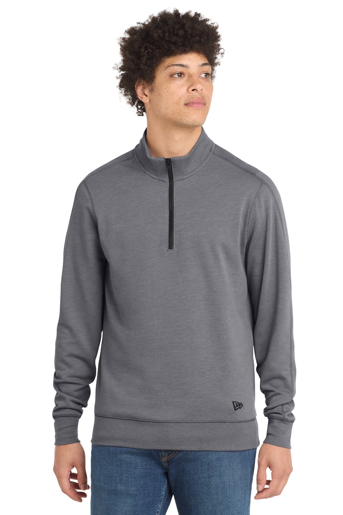 New Era  Tri-Blend Fleece 1/4-Zip Pullover. NEA512