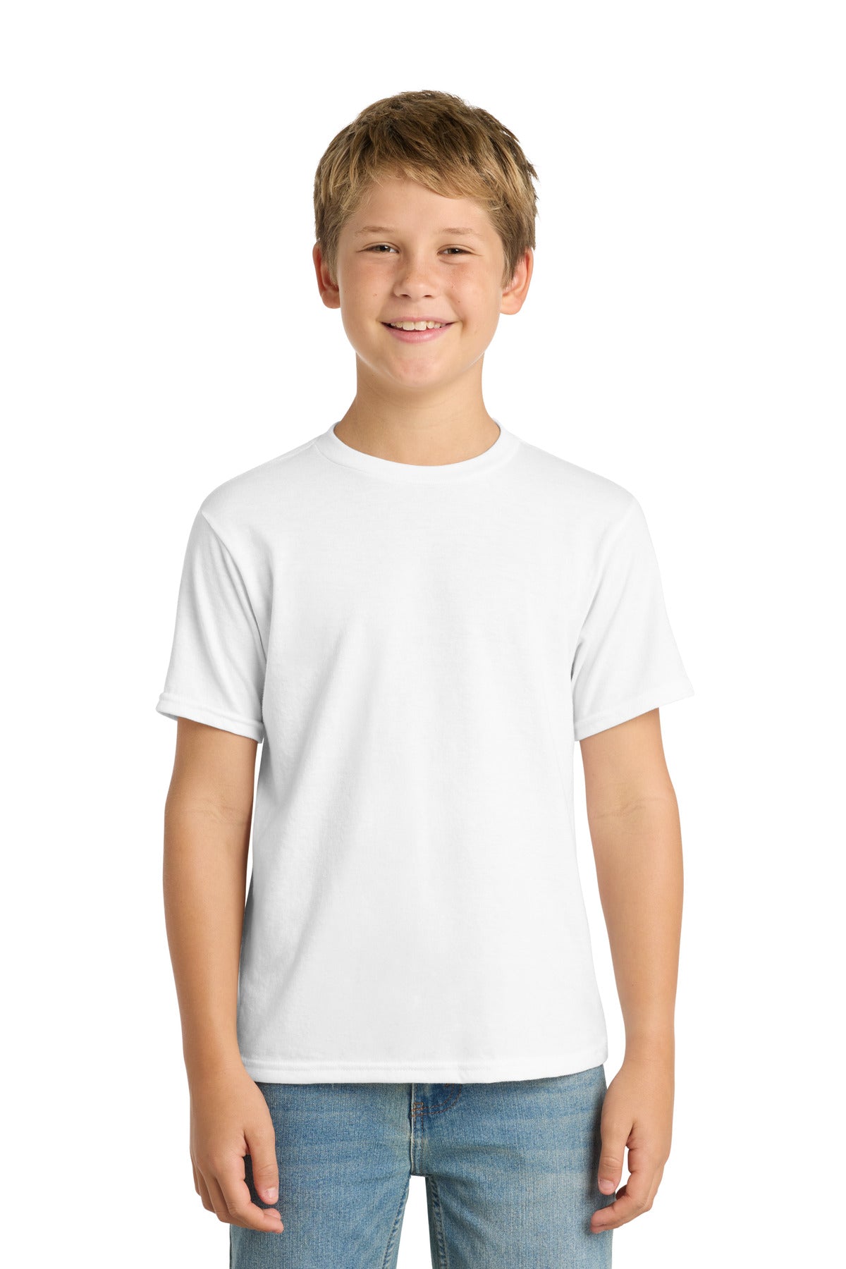 Port & Co Youth Performance Blend Tee. PC381Y