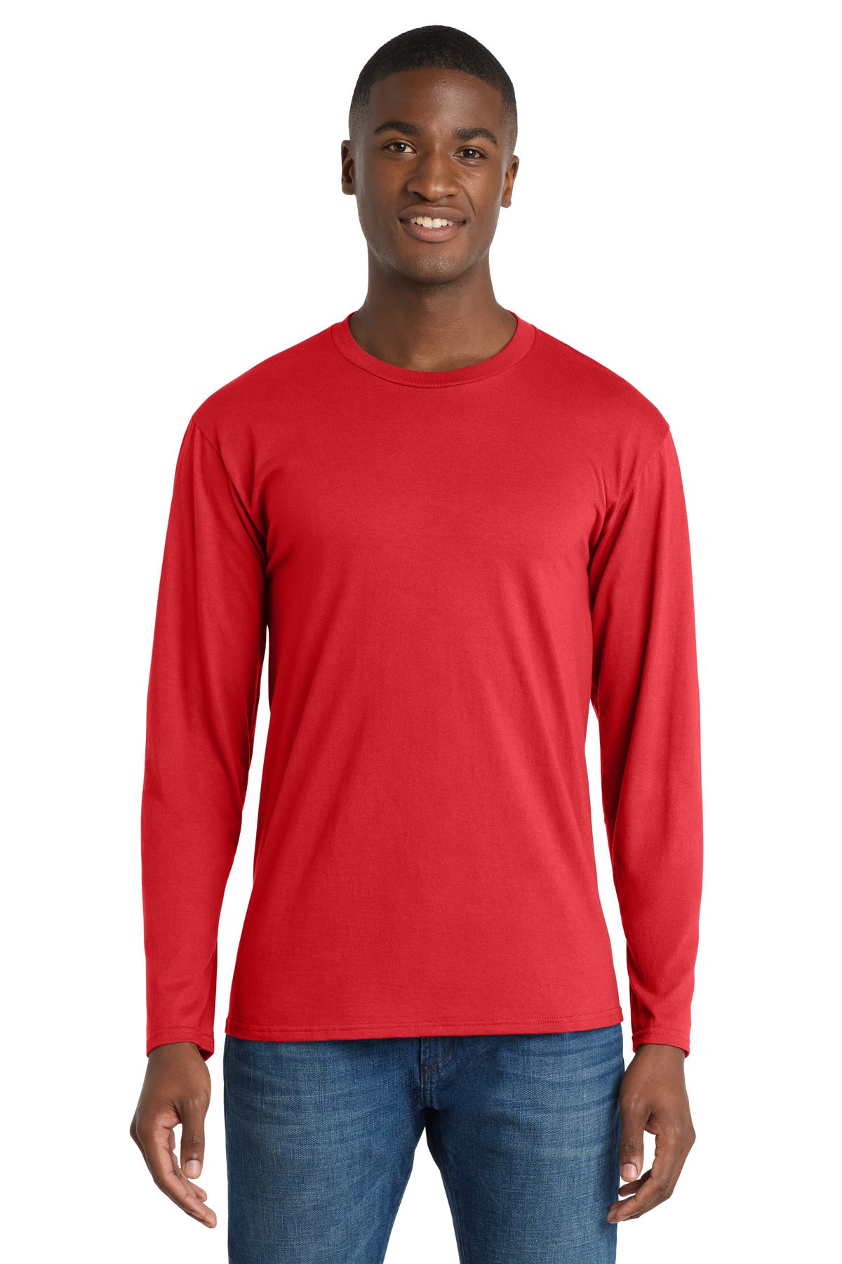 Port & Co Long Sleeve Fan Favorite Tee. PC450LS