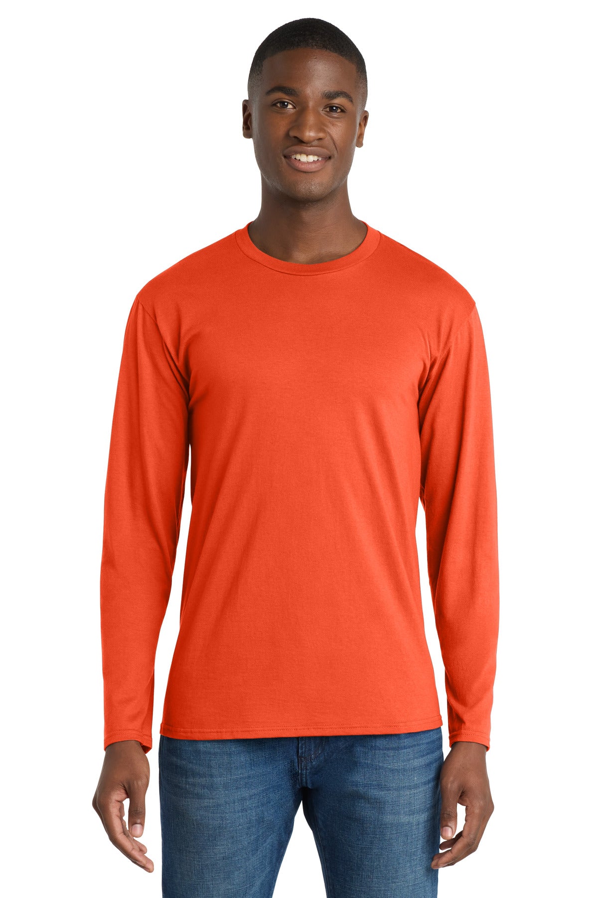 Port & Co Long Sleeve Fan Favorite Tee. PC450LS