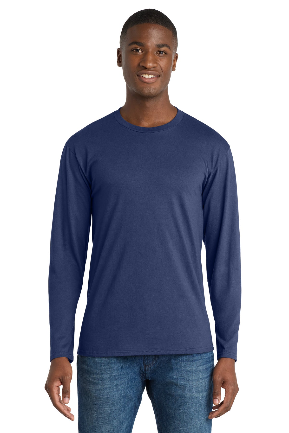 Port & Co Long Sleeve Fan Favorite Tee. PC450LS