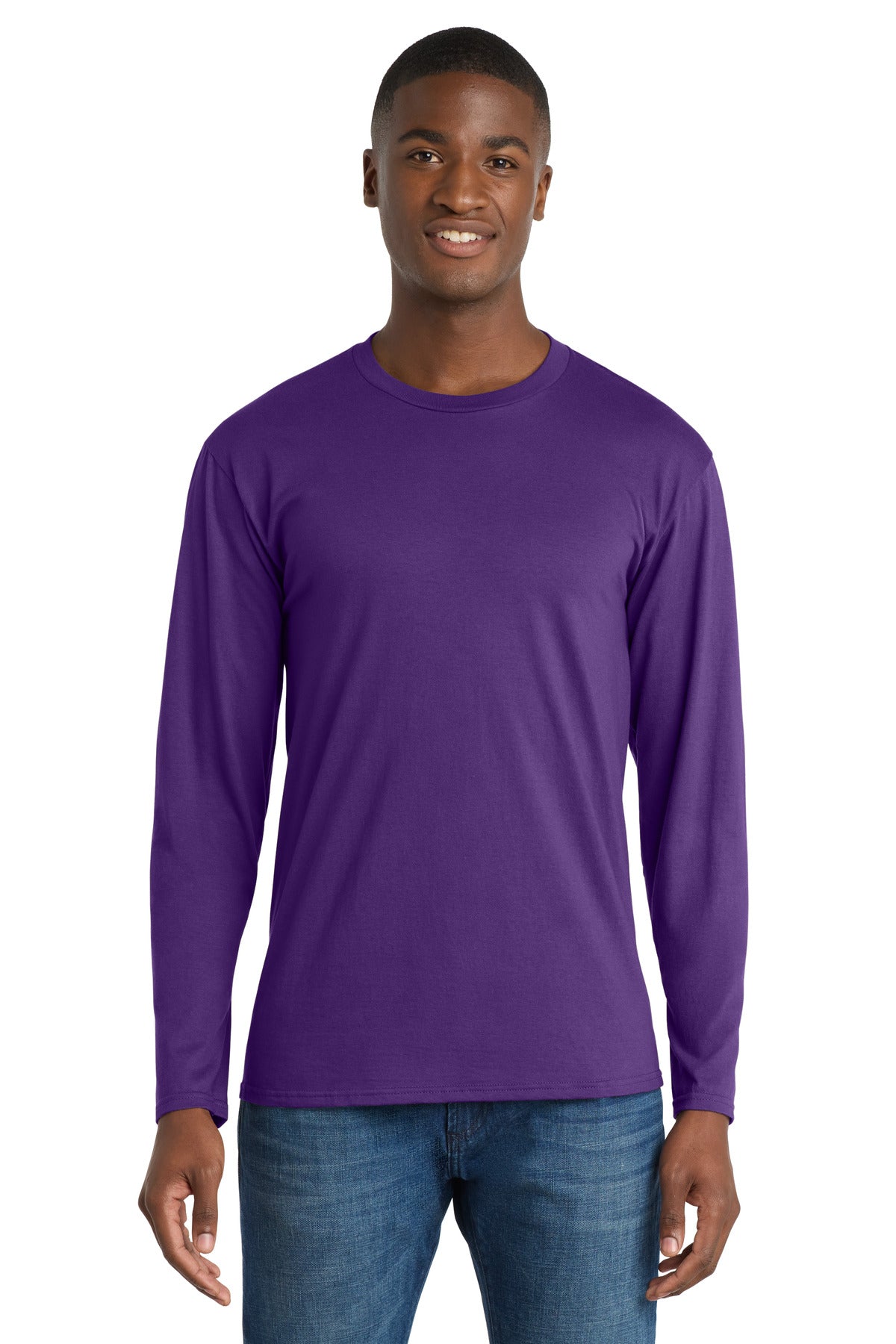 Port & Co Long Sleeve Fan Favorite Tee. PC450LS