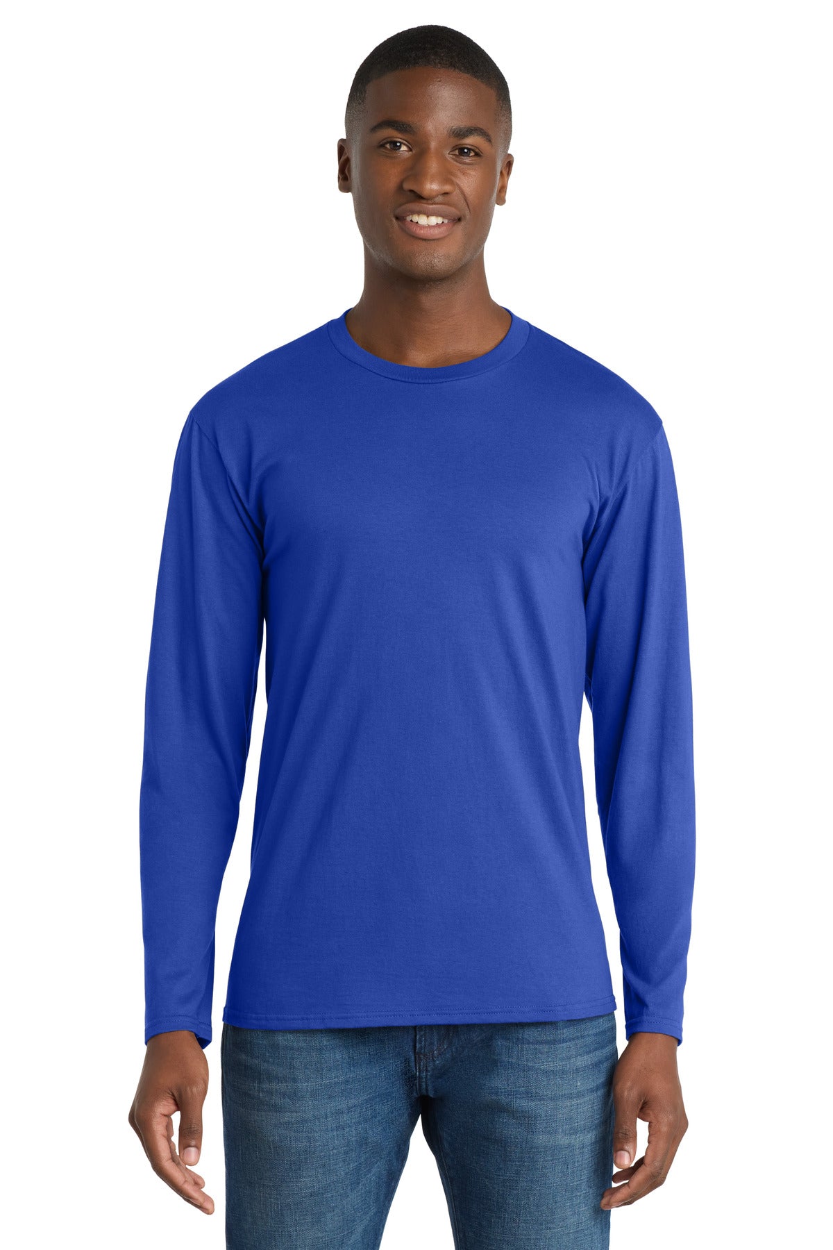 Port & Co Long Sleeve Fan Favorite Tee. PC450LS