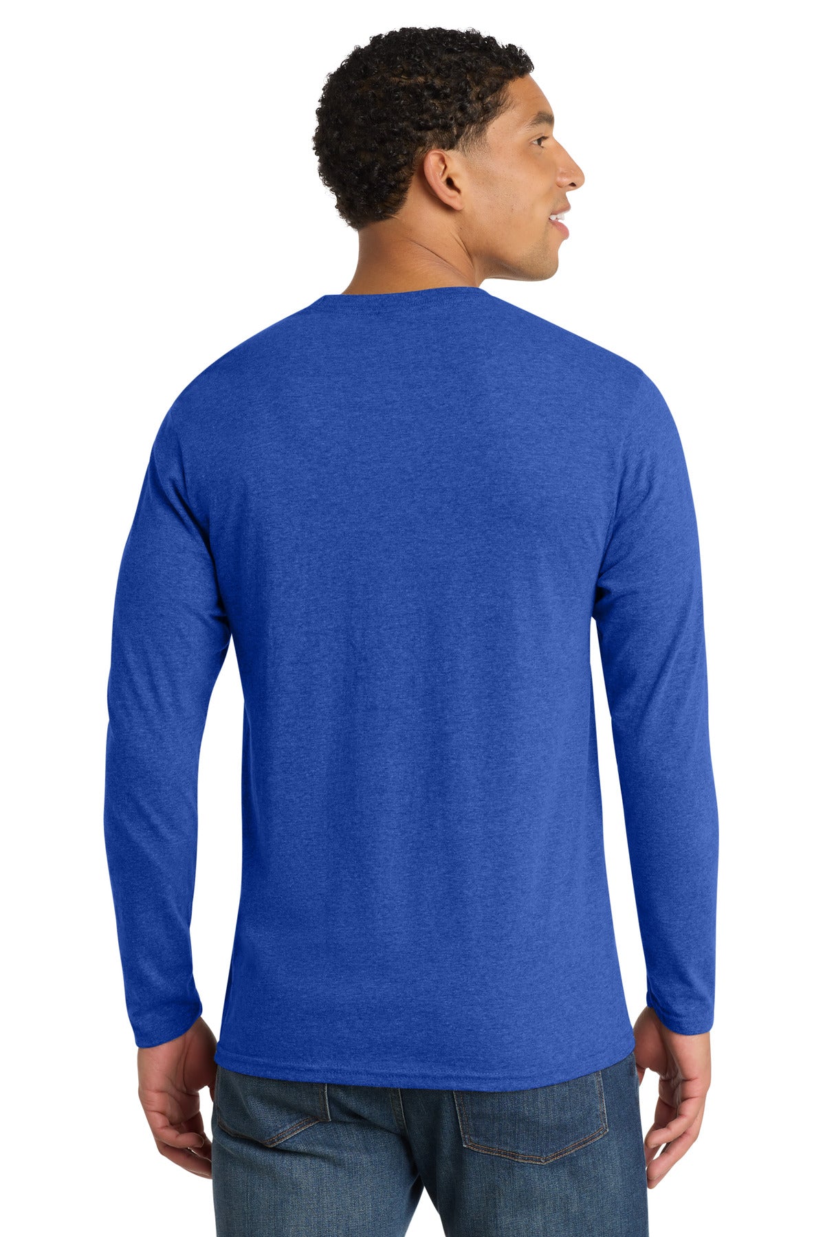 Port & Co Long Sleeve Fan Favorite  Blend Tee. PC455LS