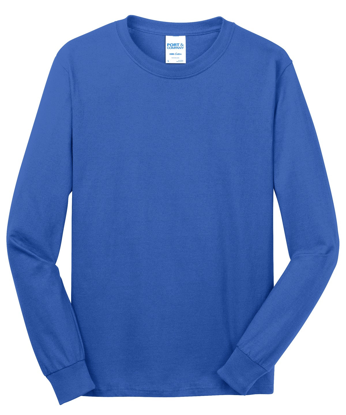 Port & Co Long Sleeve Core Cotton Tee. PC54LS