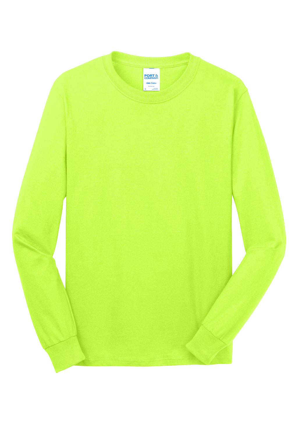 Port & Co Long Sleeve Core Cotton Tee. PC54LS
