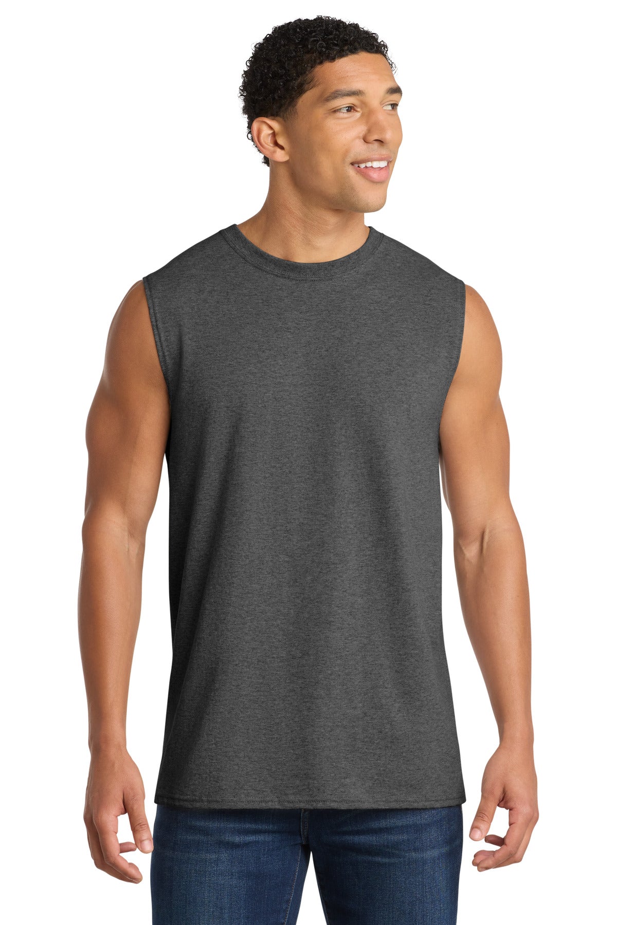 Port & Co Core Cotton Sleeveless Tee. PC54SL