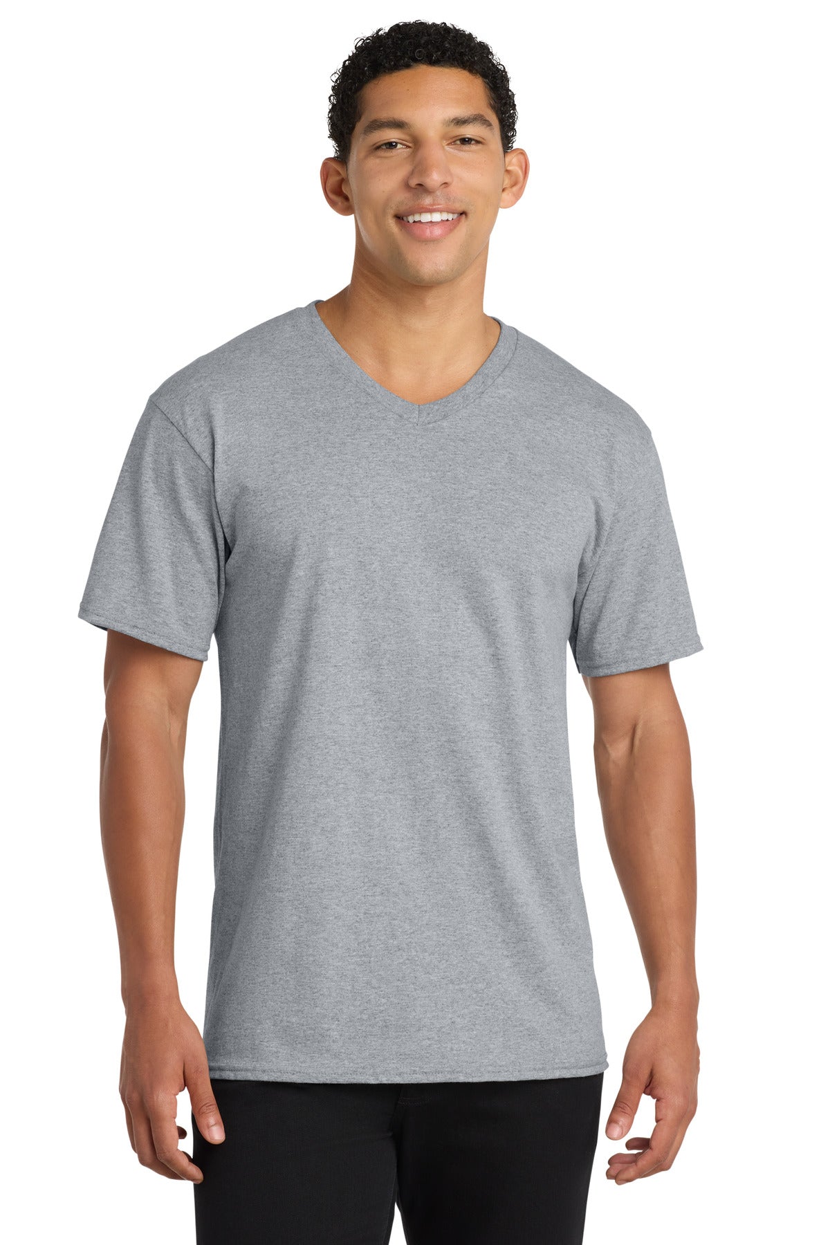 Port & Co Core Cotton V-Neck Tee. PC54V
