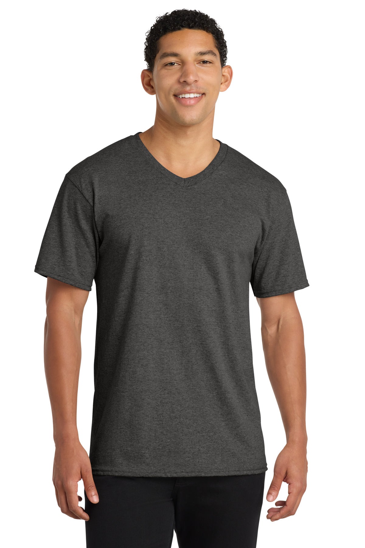 Port & Co Core Cotton V-Neck Tee. PC54V