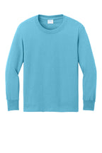 Port & Co Youth Long Sleeve Core Cotton Tee. PC54YLS