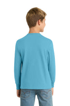 Port & Co Youth Long Sleeve Core Cotton Tee. PC54YLS