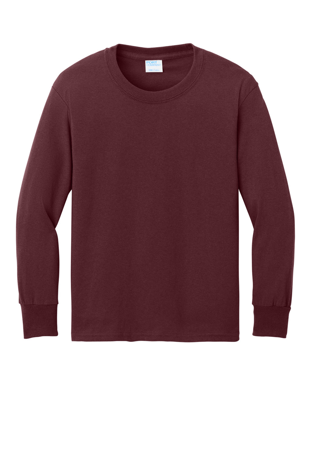 Port & Co Youth Long Sleeve Core Cotton Tee. PC54YLS