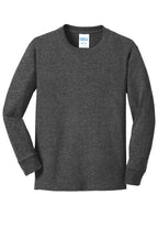 Port & Co Youth Long Sleeve Core Cotton Tee. PC54YLS