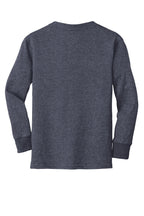 Port & Co Youth Long Sleeve Core Cotton Tee. PC54YLS