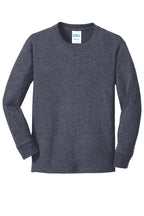 Port & Co Youth Long Sleeve Core Cotton Tee. PC54YLS