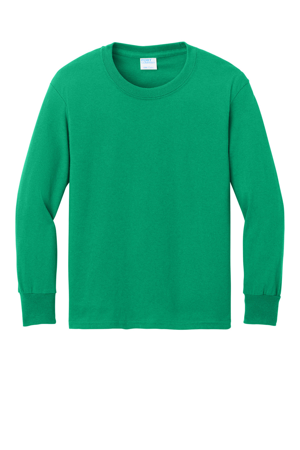 Port & Co Youth Long Sleeve Core Cotton Tee. PC54YLS