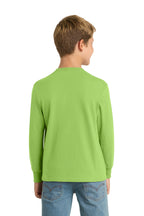 Port & Co Youth Long Sleeve Core Cotton Tee. PC54YLS