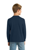 Port & Co Youth Long Sleeve Core Cotton Tee. PC54YLS