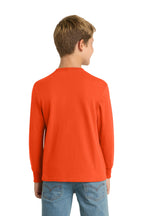 Port & Co Youth Long Sleeve Core Cotton Tee. PC54YLS