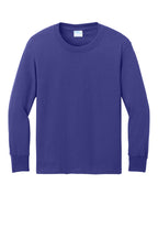 Port & Co Youth Long Sleeve Core Cotton Tee. PC54YLS